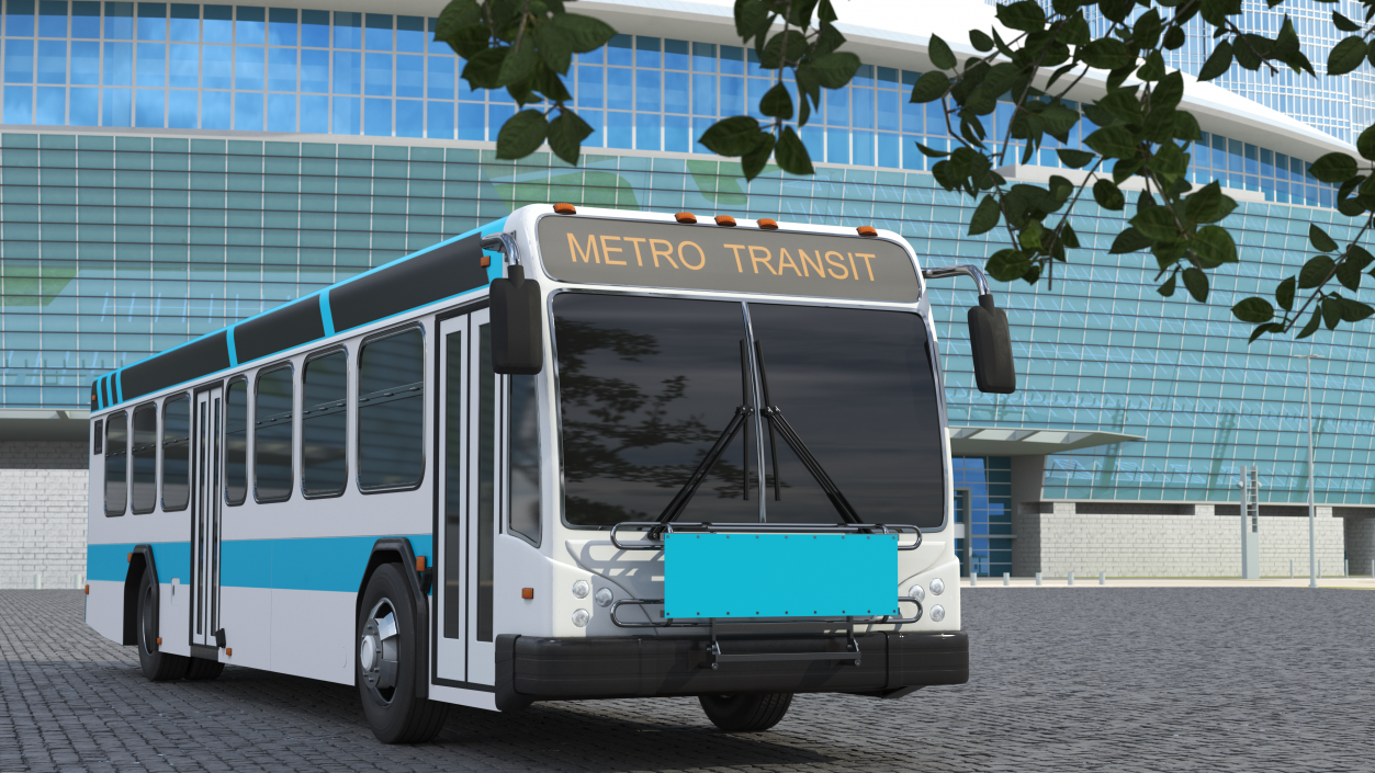 3D Metro Transit Bus Exterior Only