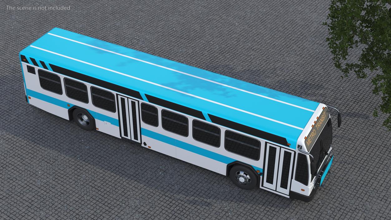 3D Metro Transit Bus Exterior Only