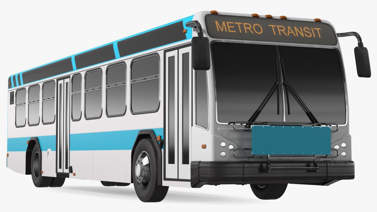 3D Metro Transit Bus Exterior Only