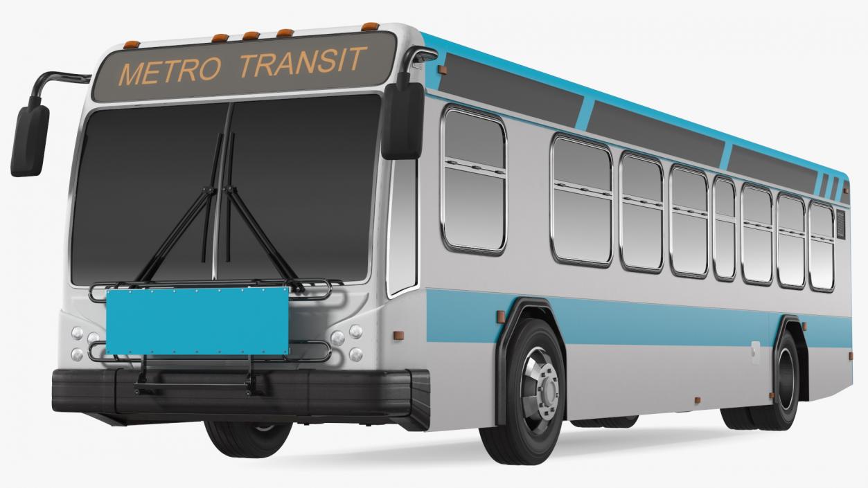 3D Metro Transit Bus Exterior Only