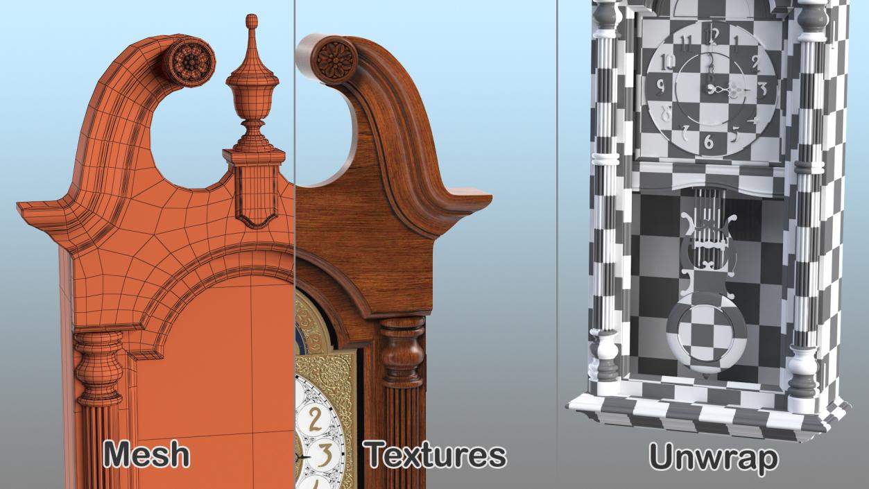 Antique Clocks Collection 2 3D