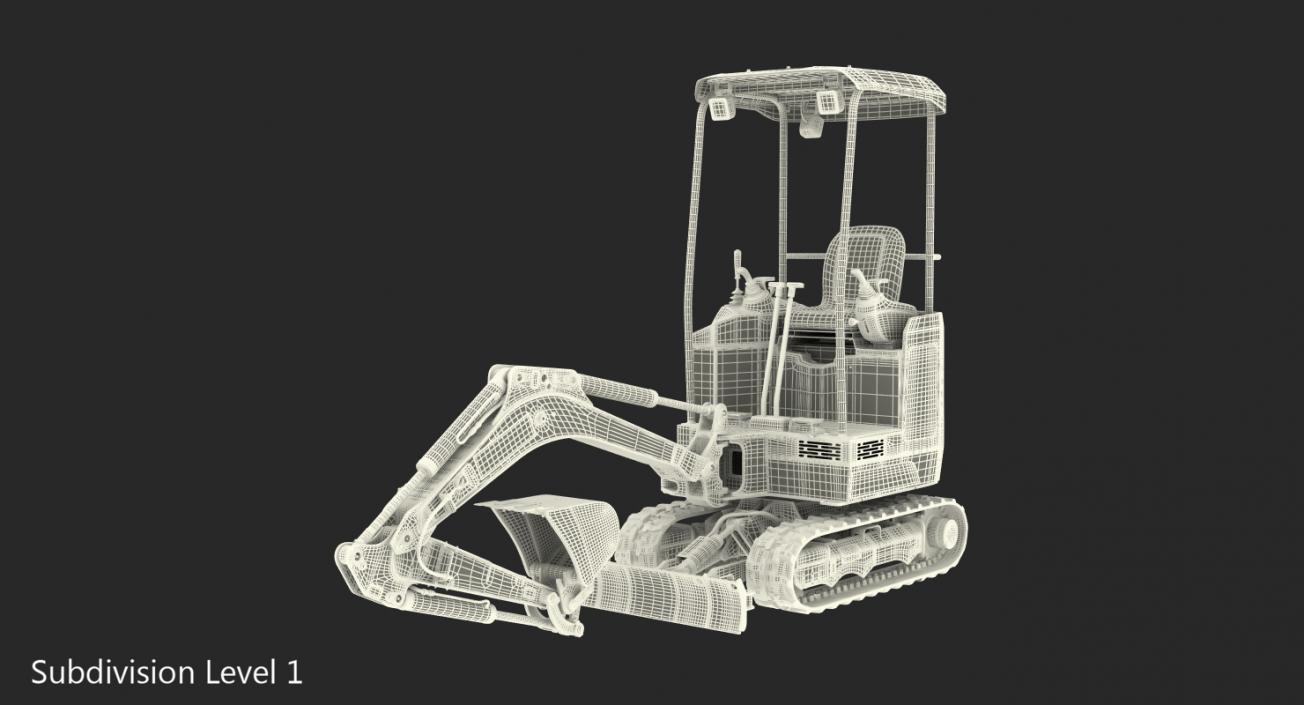 Tracked Mini Excavator JCB Dirty 3D