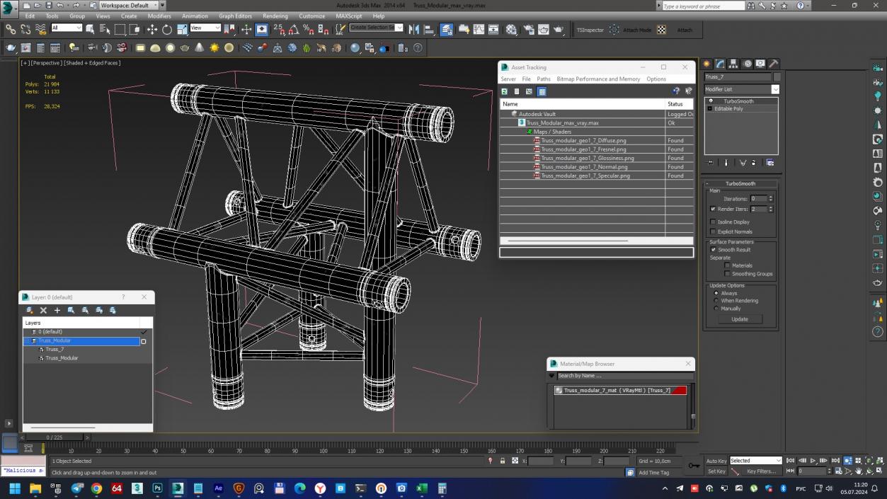 3D Truss Modular model