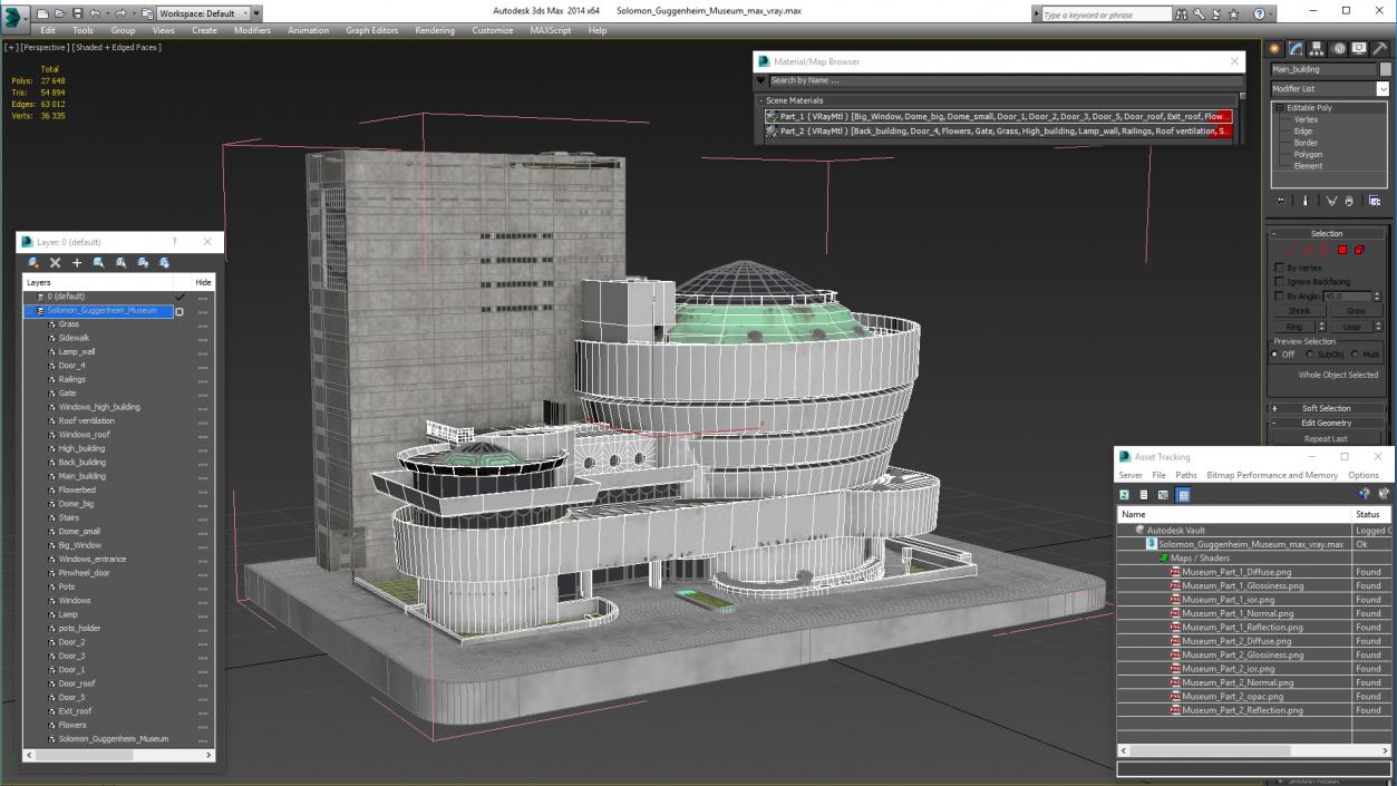 3D model Solomon Guggenheim Museum