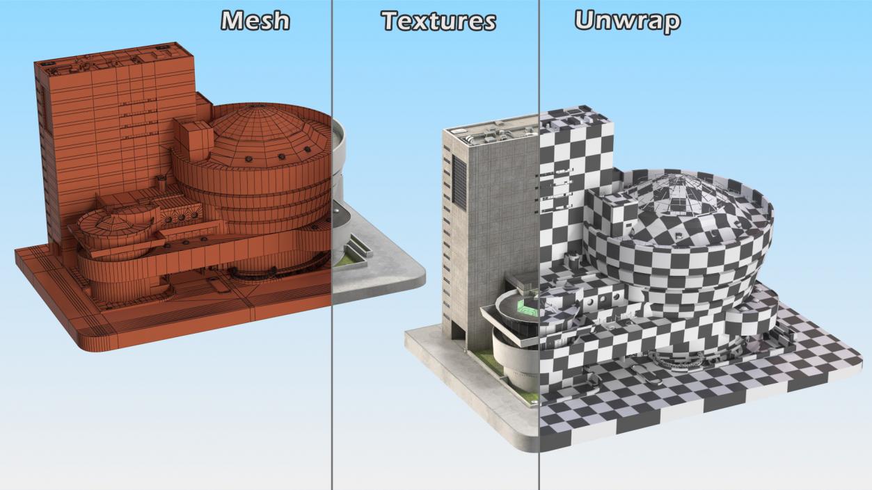 3D model Solomon Guggenheim Museum