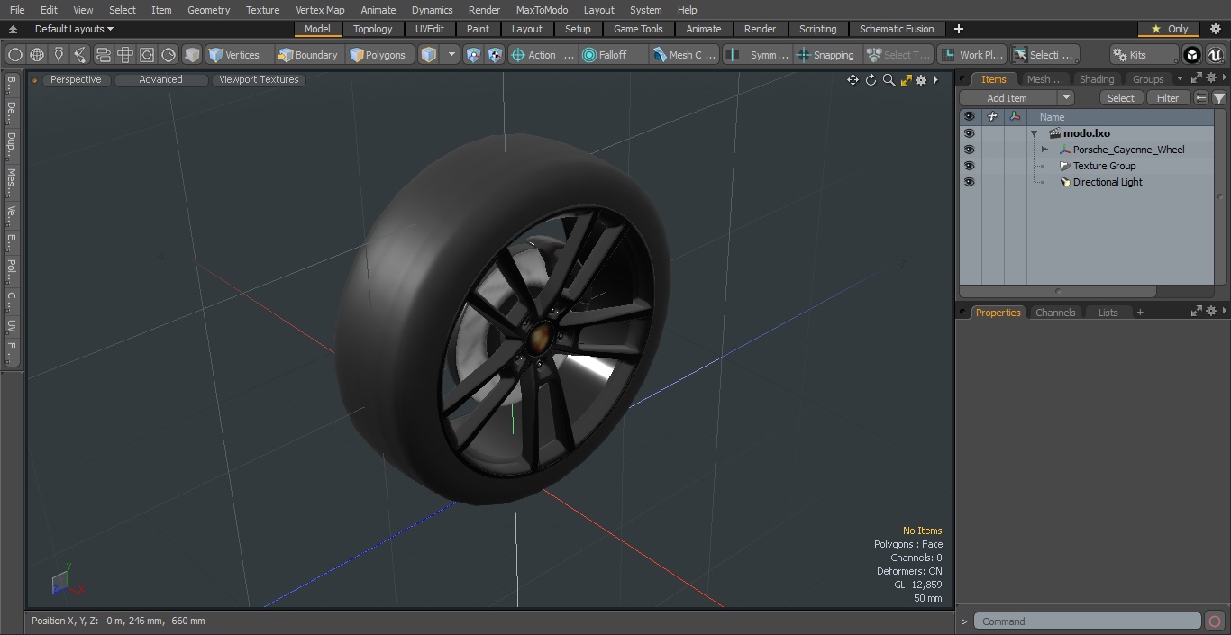 3D Porsche Cayenne Wheel 2 model