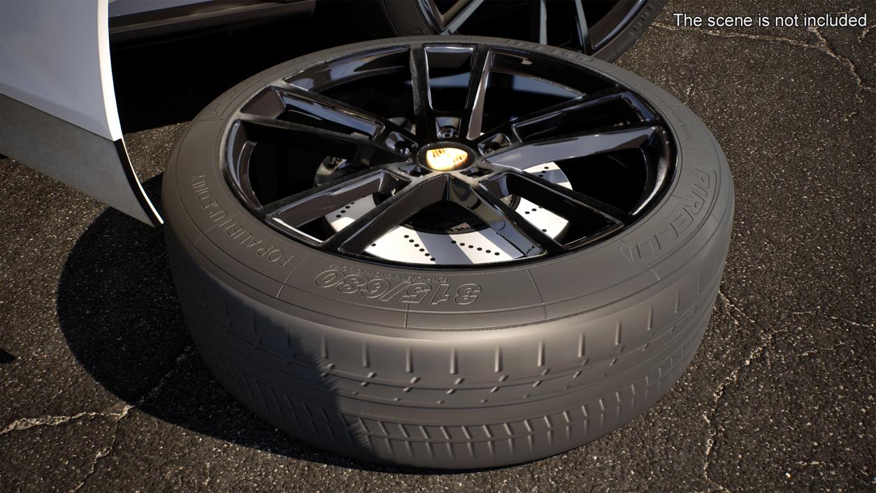 3D Porsche Cayenne Wheel 2 model