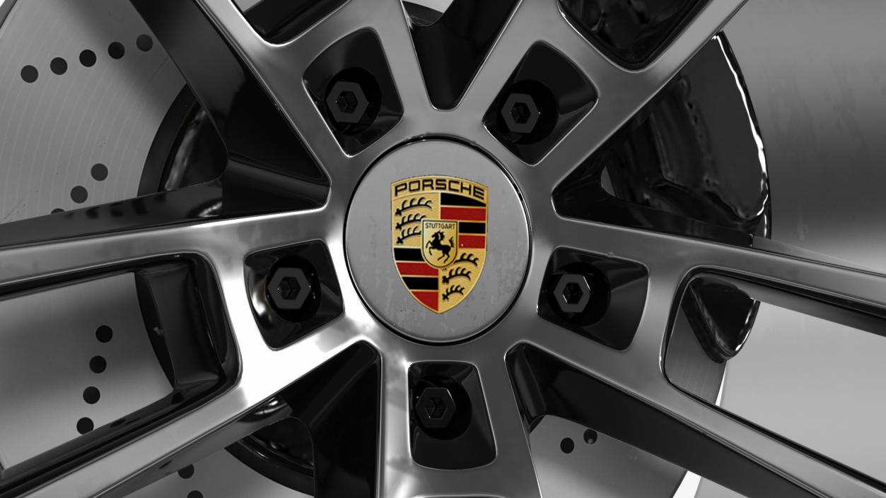 3D Porsche Cayenne Wheel 2 model