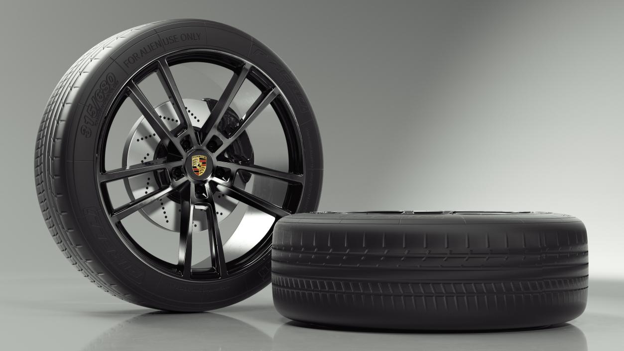 3D Porsche Cayenne Wheel 2 model