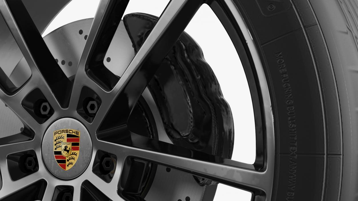 3D Porsche Cayenne Wheel 2 model