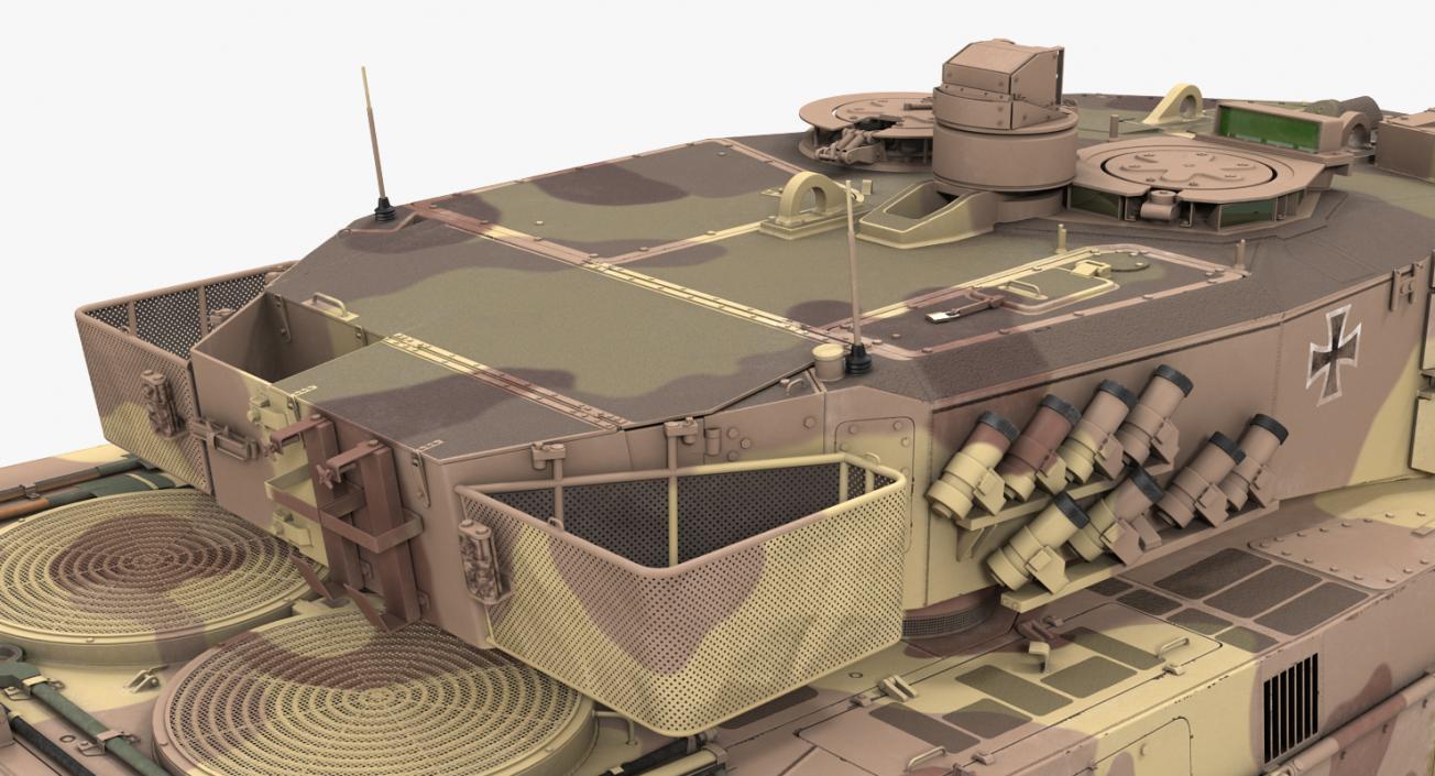 German Battle Tank Leopard 2A5 Desert 3D