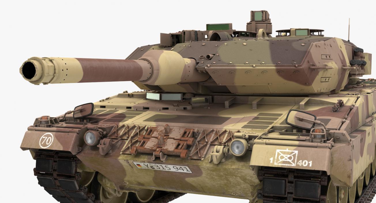 German Battle Tank Leopard 2A5 Desert 3D