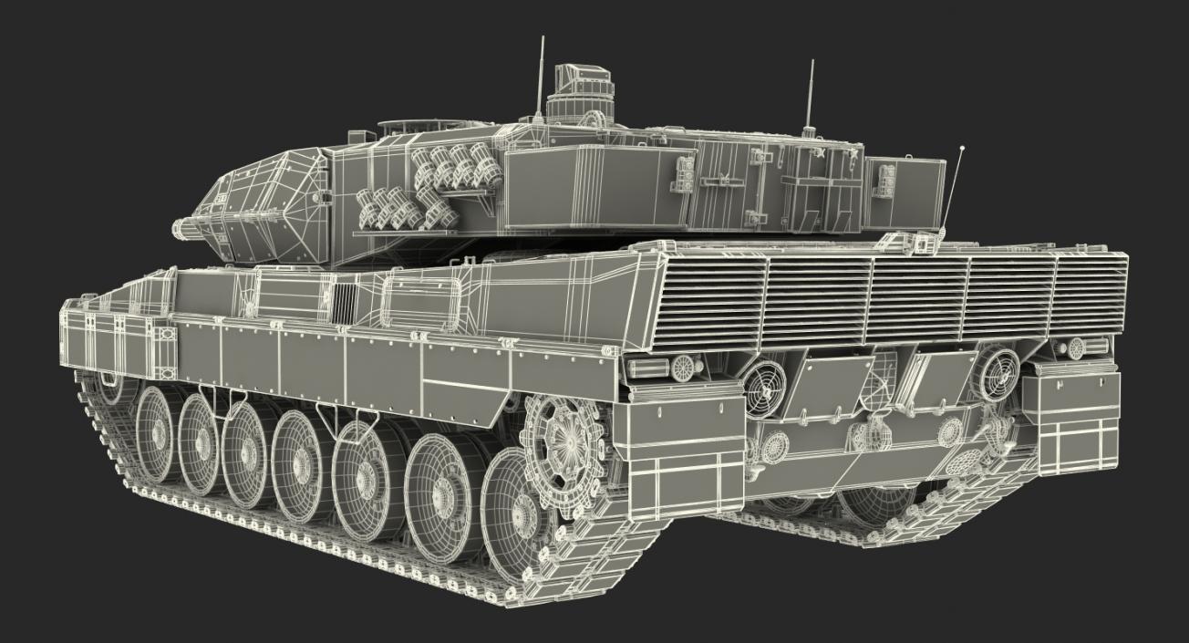 German Battle Tank Leopard 2A5 Desert 3D