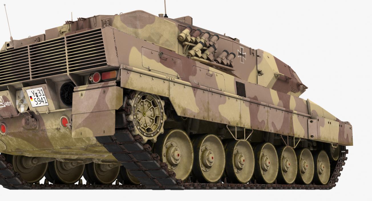 German Battle Tank Leopard 2A5 Desert 3D