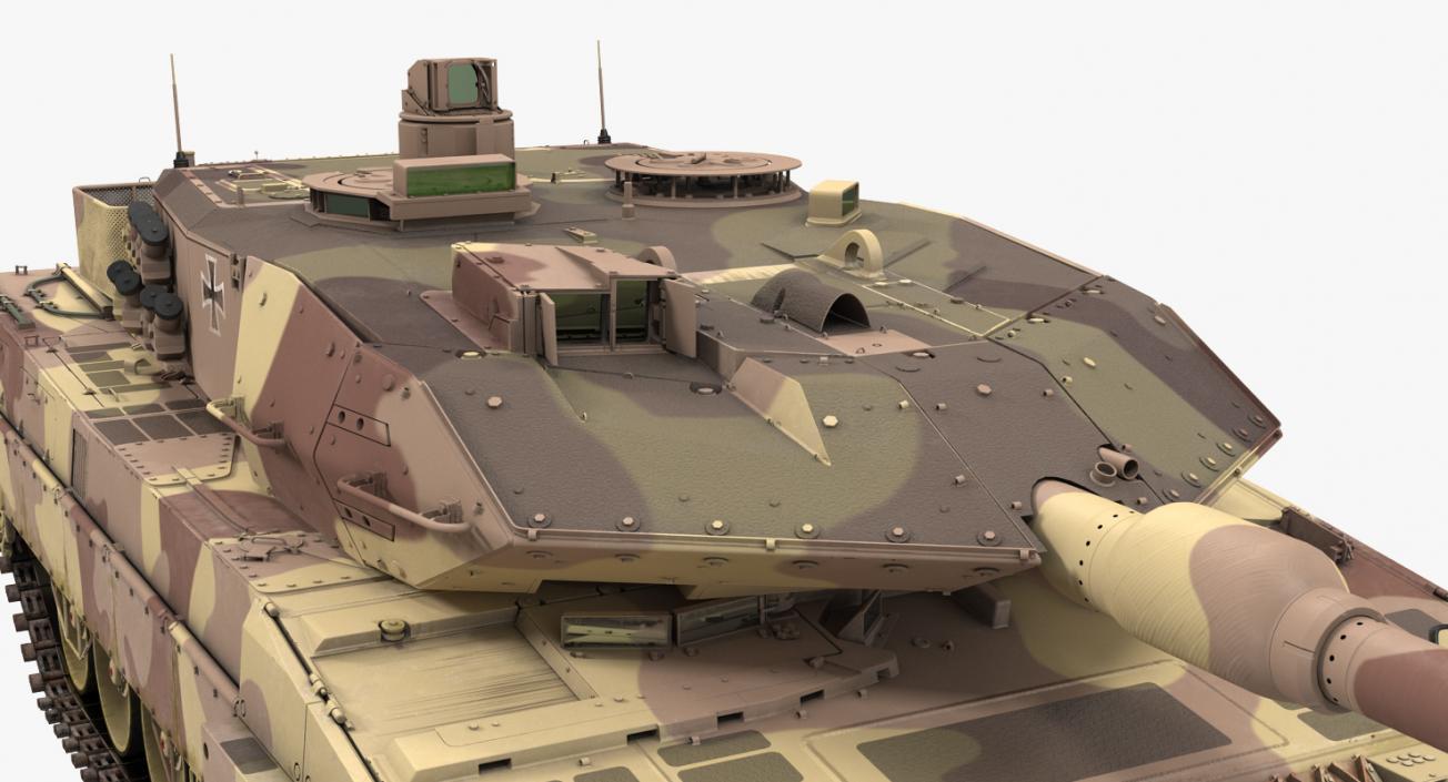 German Battle Tank Leopard 2A5 Desert 3D