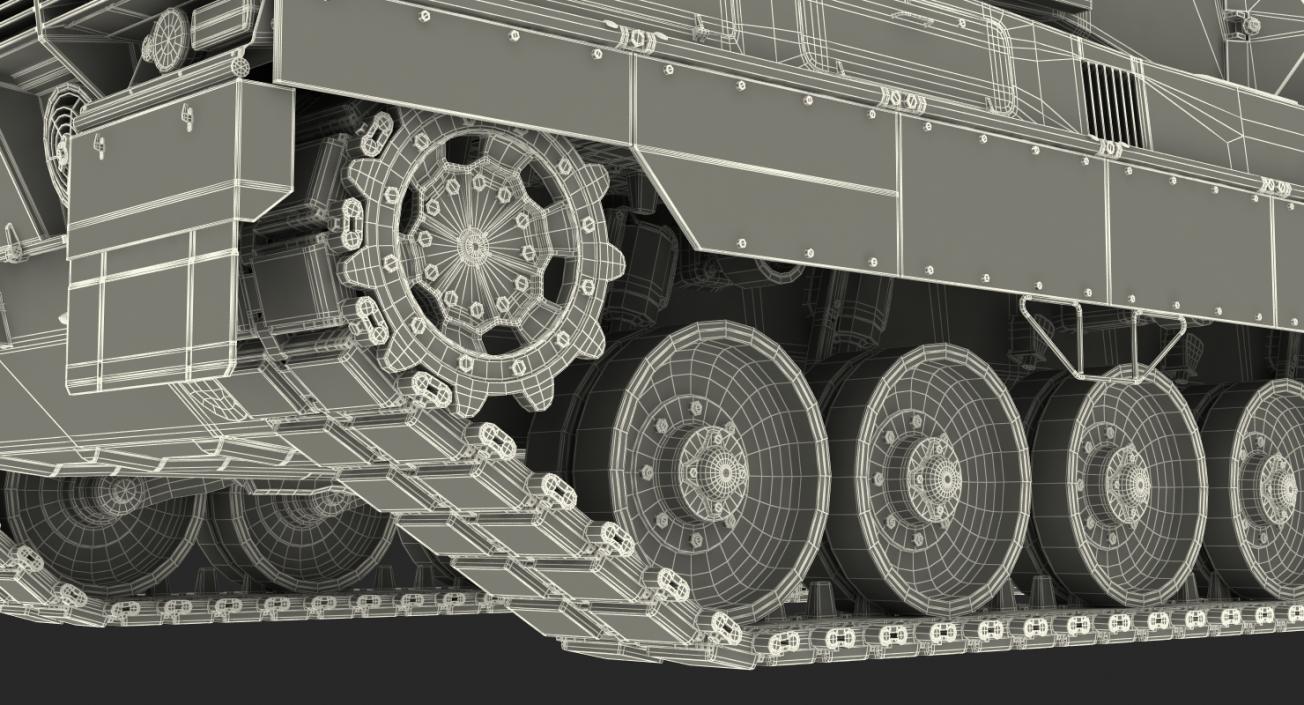 German Battle Tank Leopard 2A5 Desert 3D