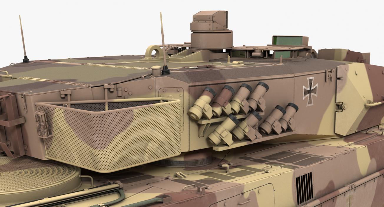 German Battle Tank Leopard 2A5 Desert 3D