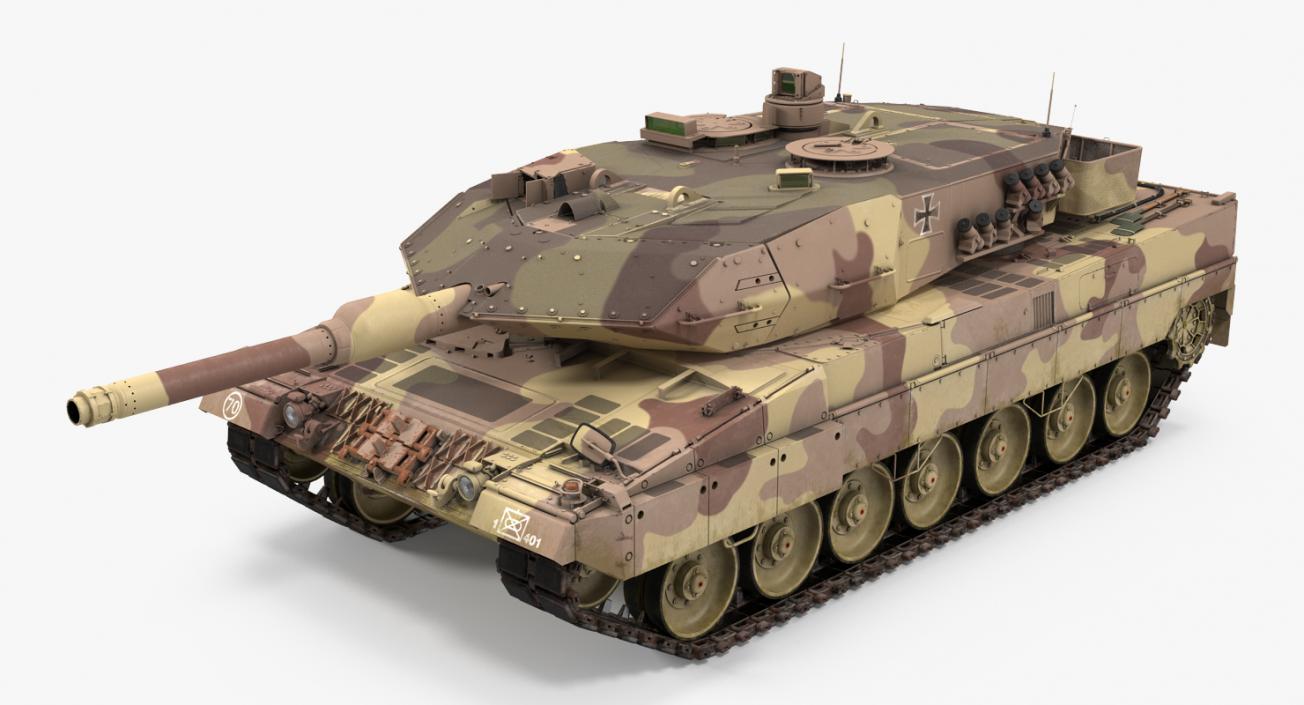 German Battle Tank Leopard 2A5 Desert 3D