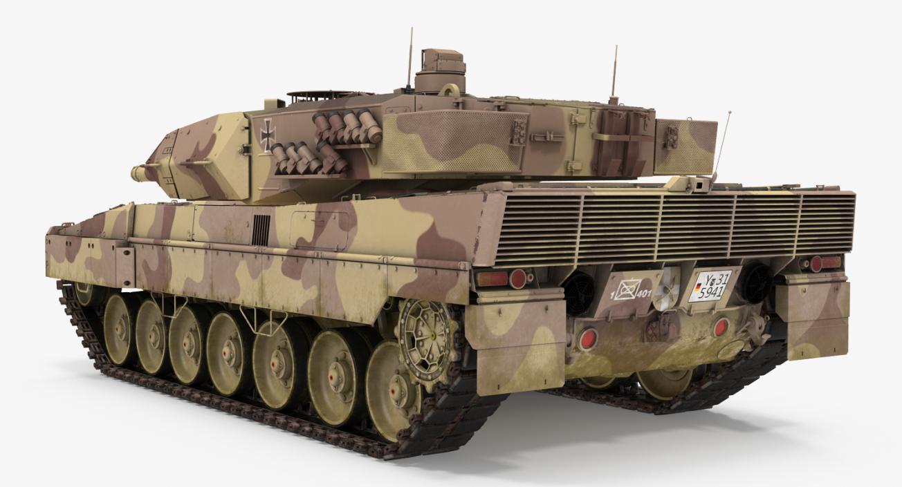 German Battle Tank Leopard 2A5 Desert 3D