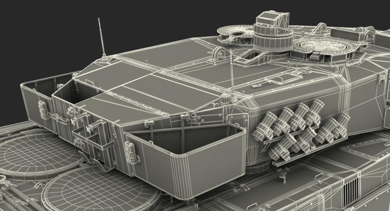 German Battle Tank Leopard 2A5 Desert 3D