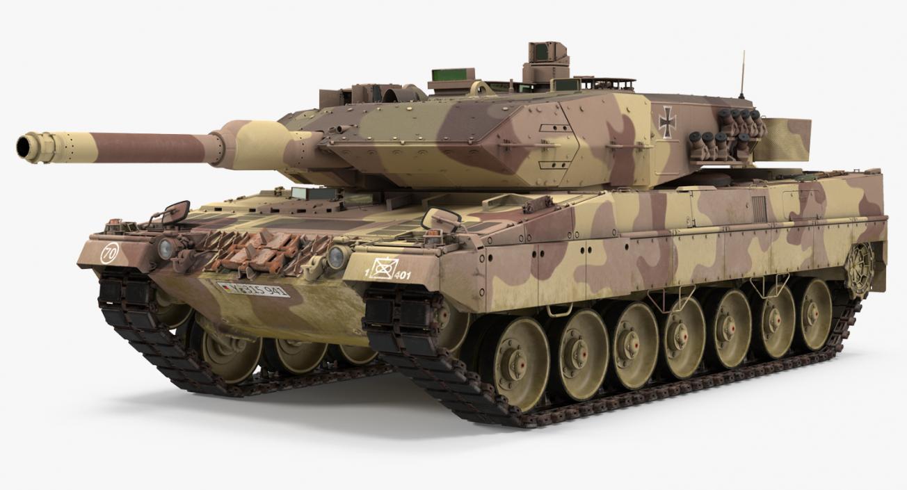 German Battle Tank Leopard 2A5 Desert 3D