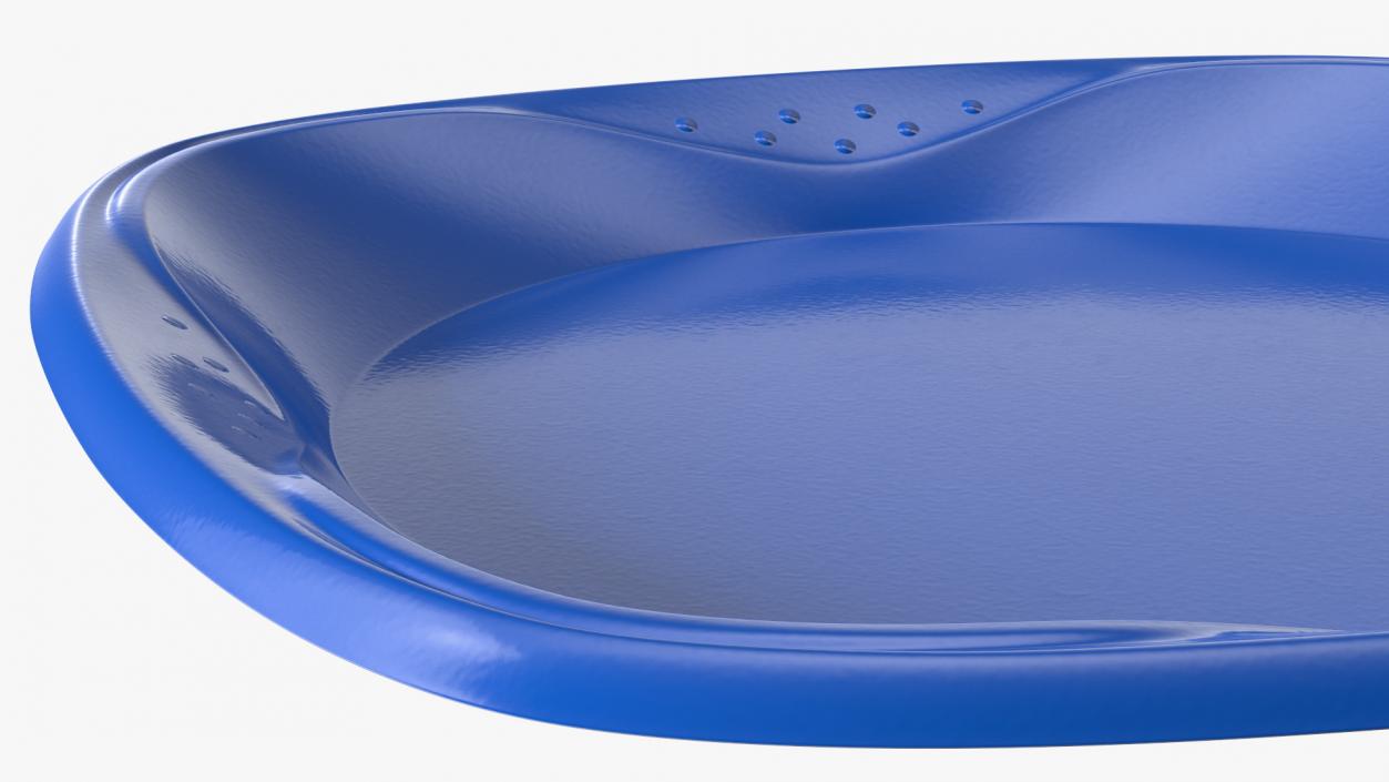 3D Solo Squared Plastic Plate Blue