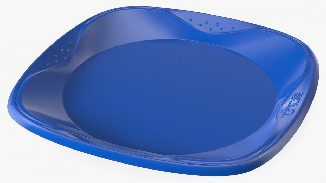 3D Solo Squared Plastic Plate Blue