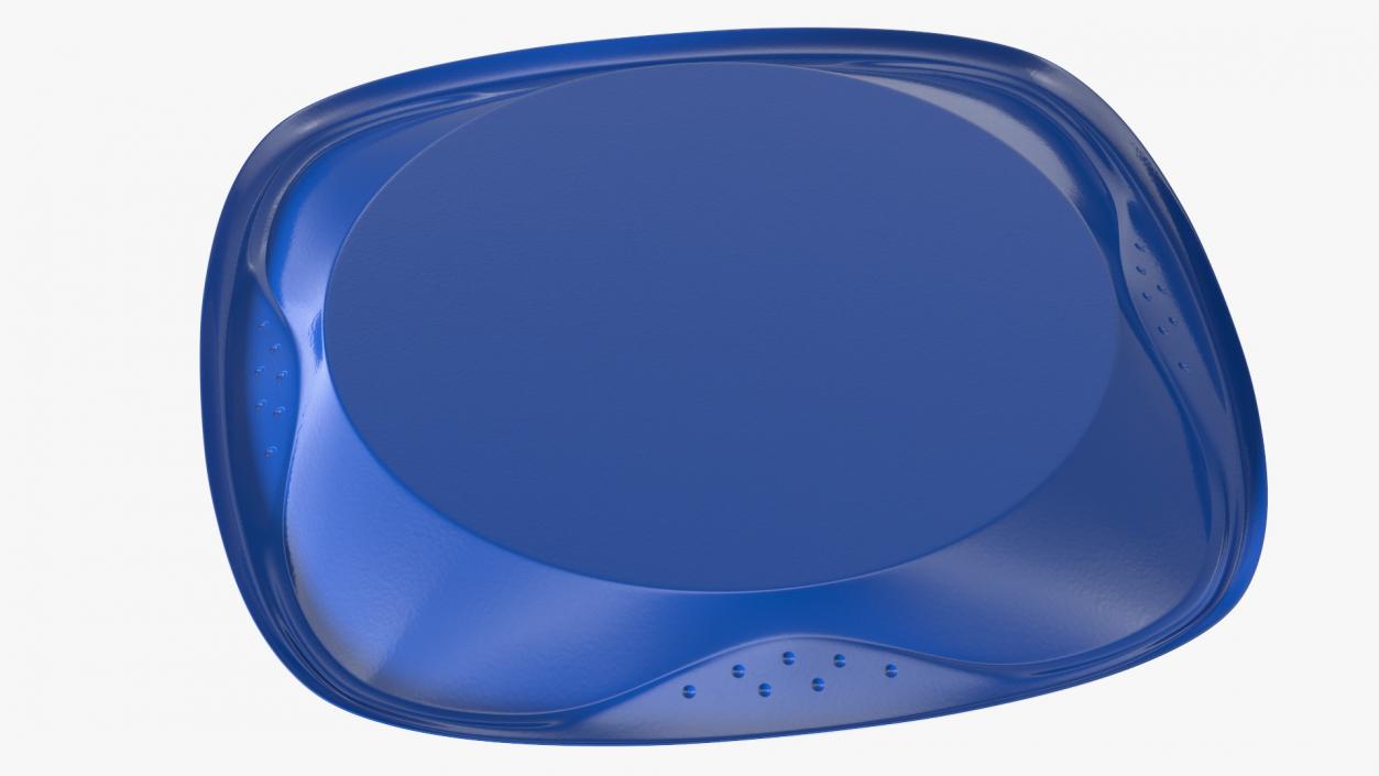 3D Solo Squared Plastic Plate Blue