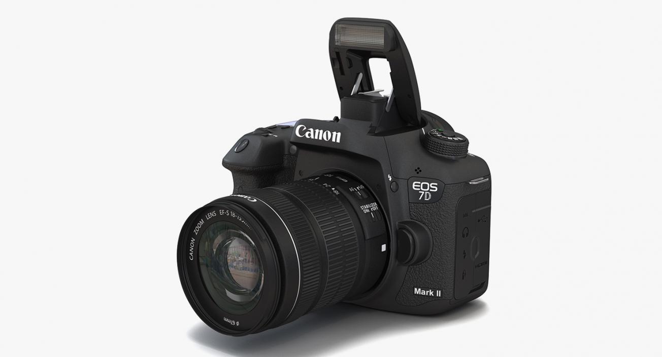 Canon EOS 7D Mark II and Bag 3D Models Collection 3D model