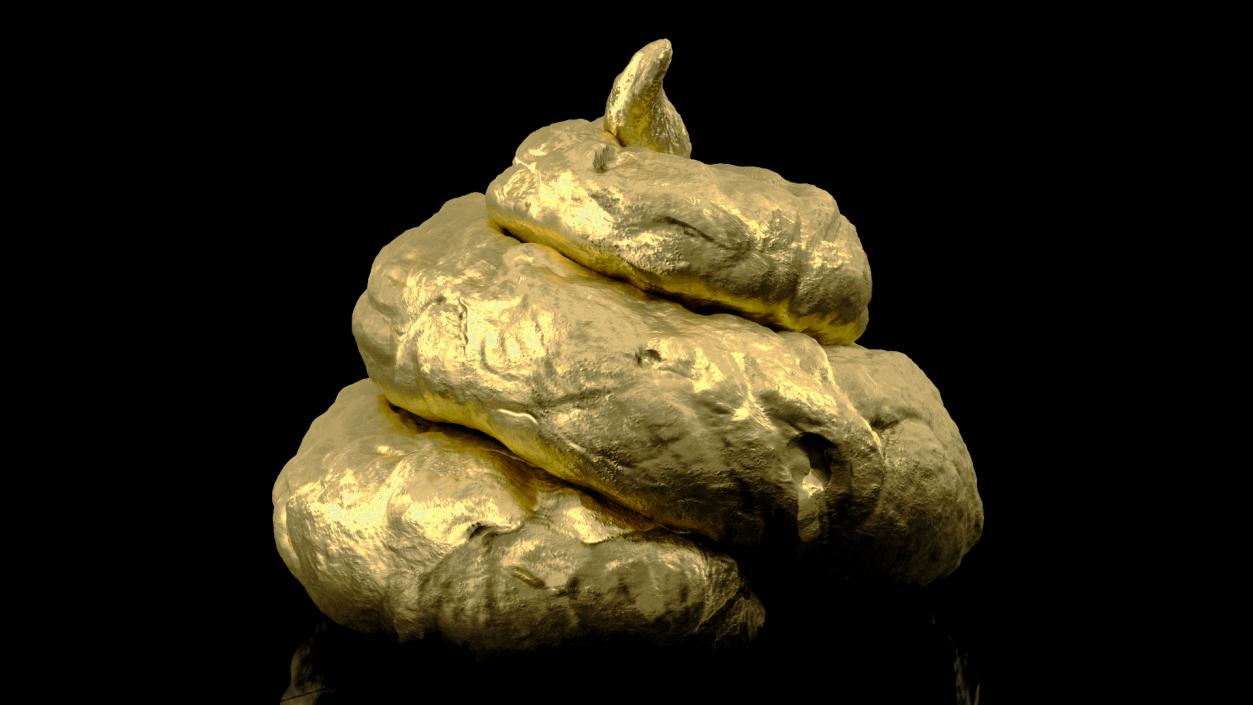 Pile Of Crap Golden 3D model