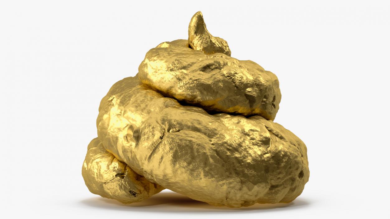 Pile Of Crap Golden 3D model