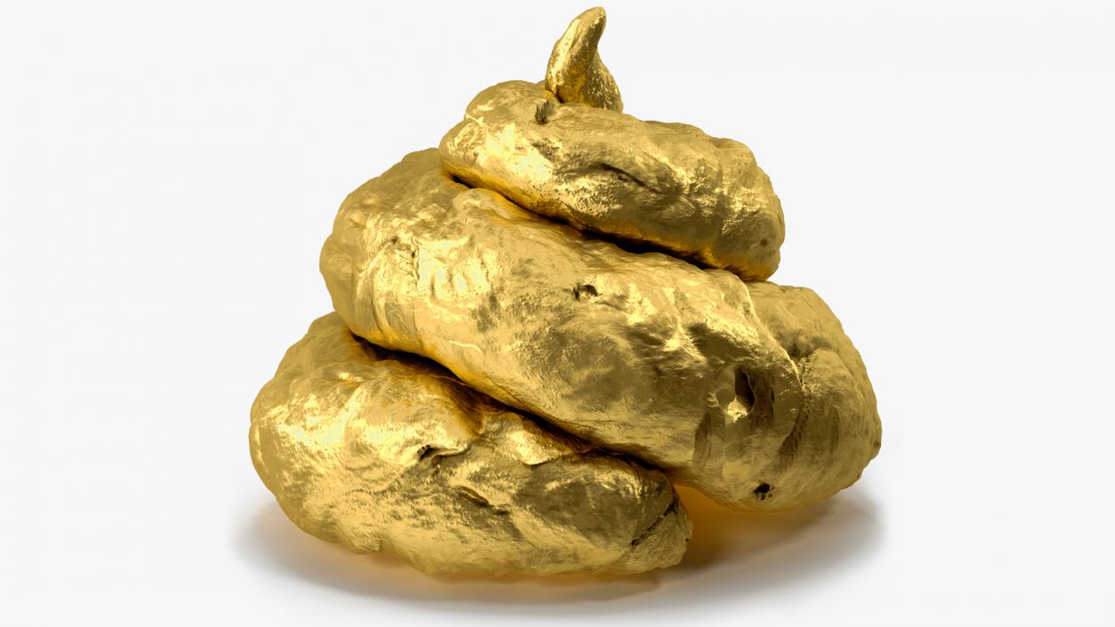 Pile Of Crap Golden 3D model