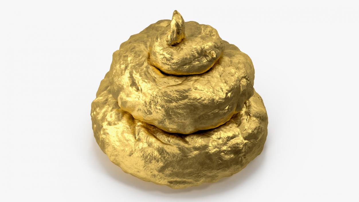 Pile Of Crap Golden 3D model