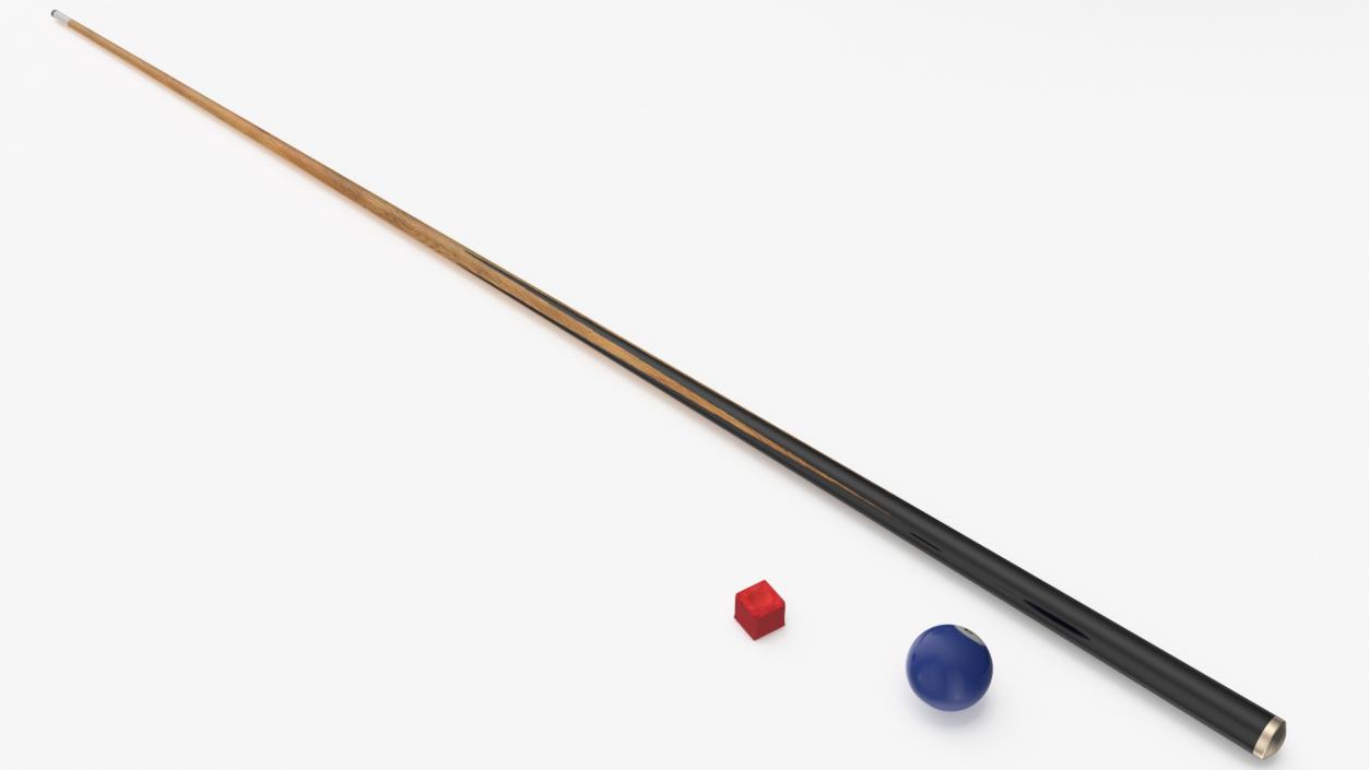 3D African American Playing Billiard model