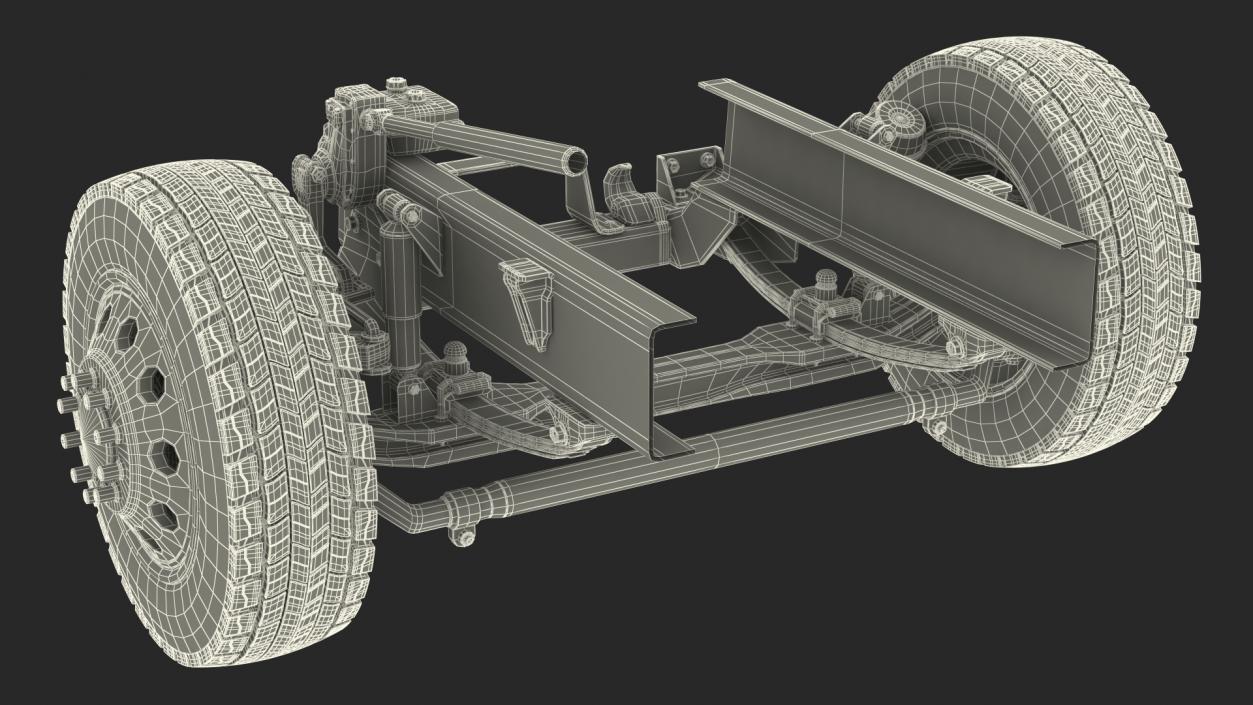 3D Truck Chassis Collection 3