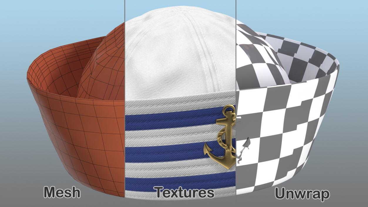 3D model Navy Sailor Hat