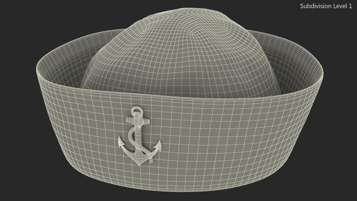 3D model Navy Sailor Hat