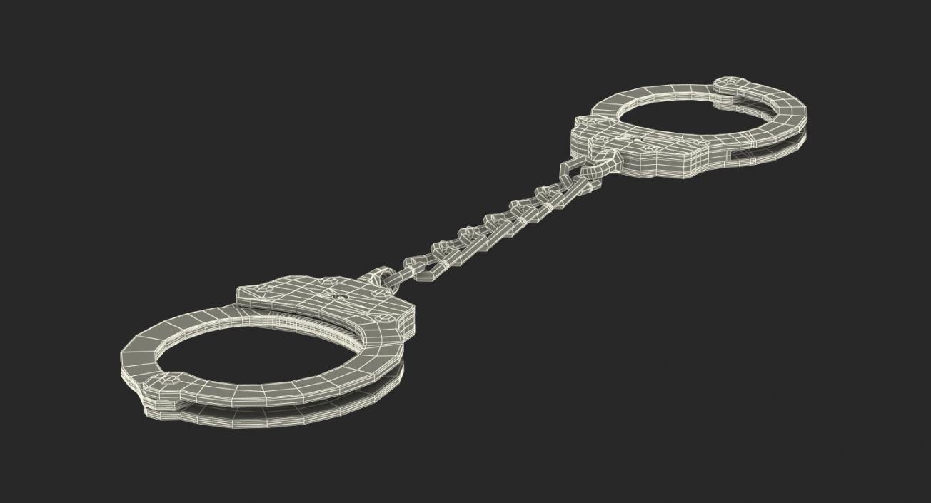 3D model Chain Link Handcuffs