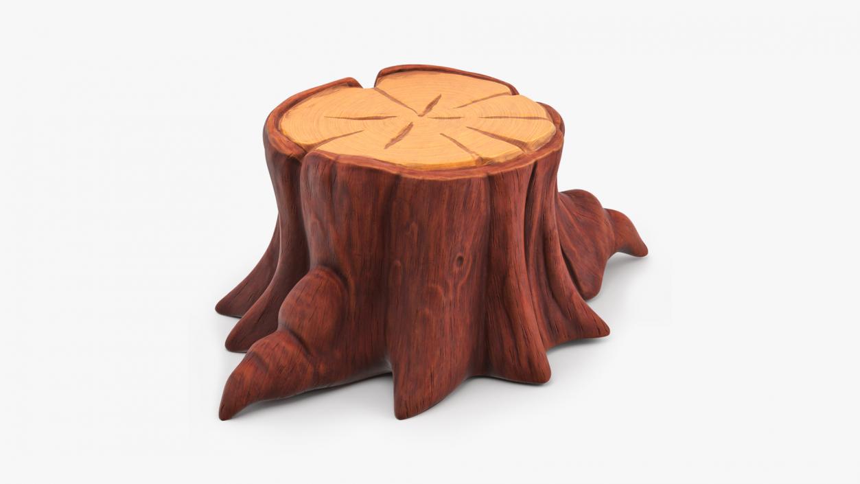 Stylized Tree Stump 3D model