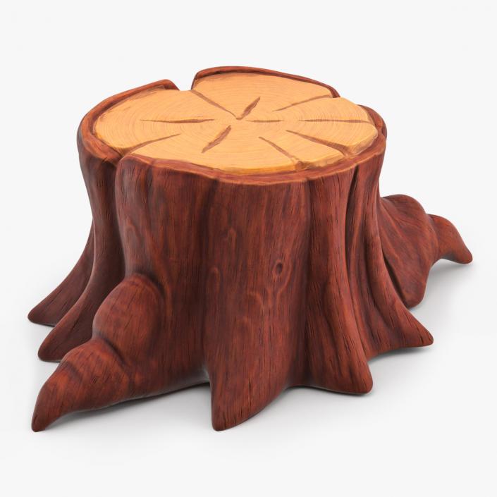 Stylized Tree Stump 3D model