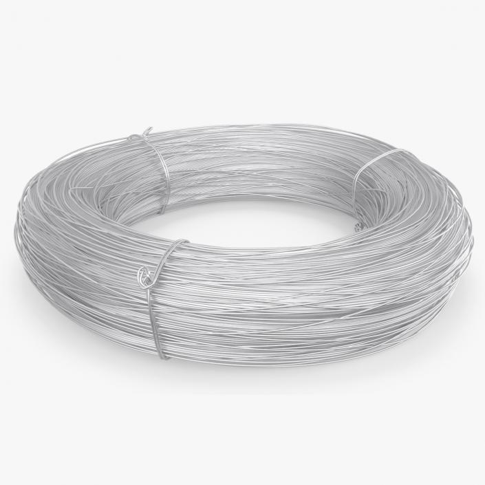 Aluminium Wire Coil 3D model