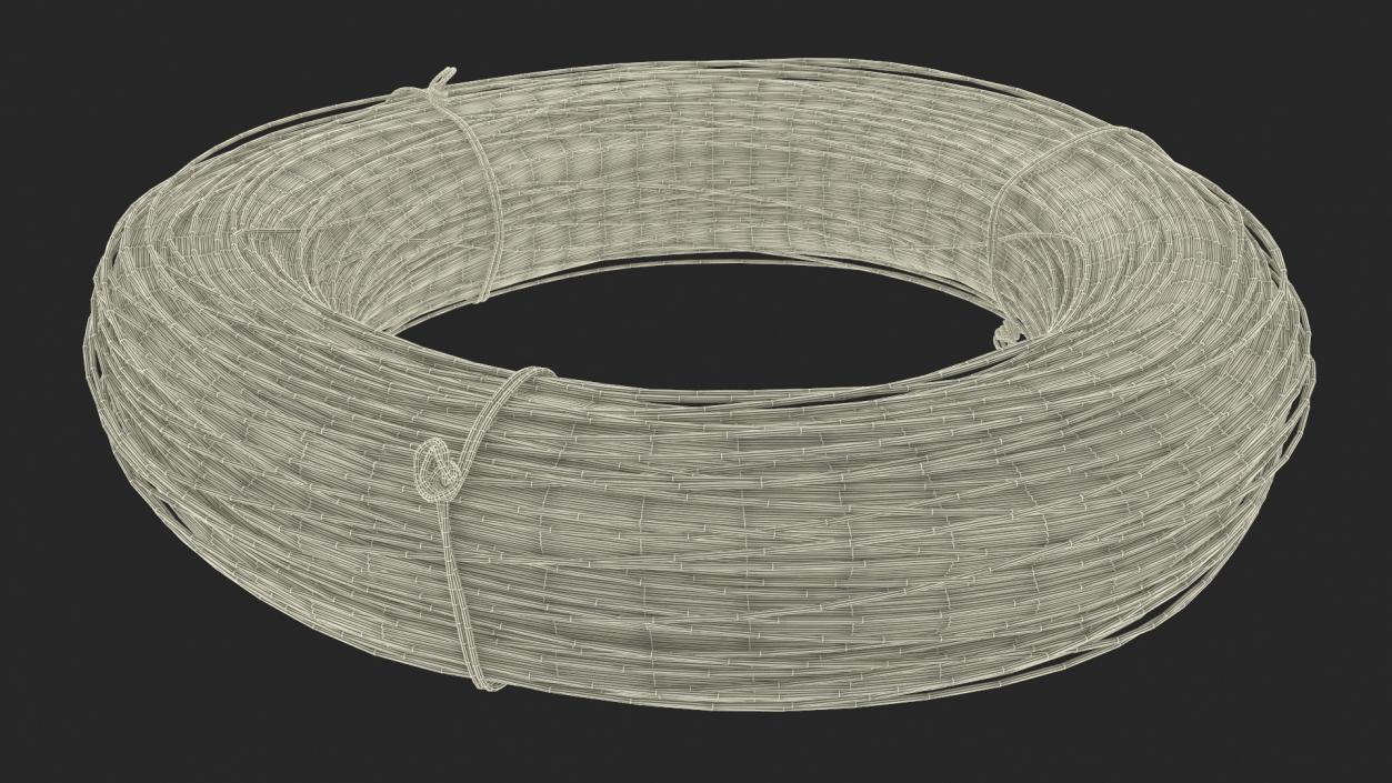 Aluminium Wire Coil 3D model