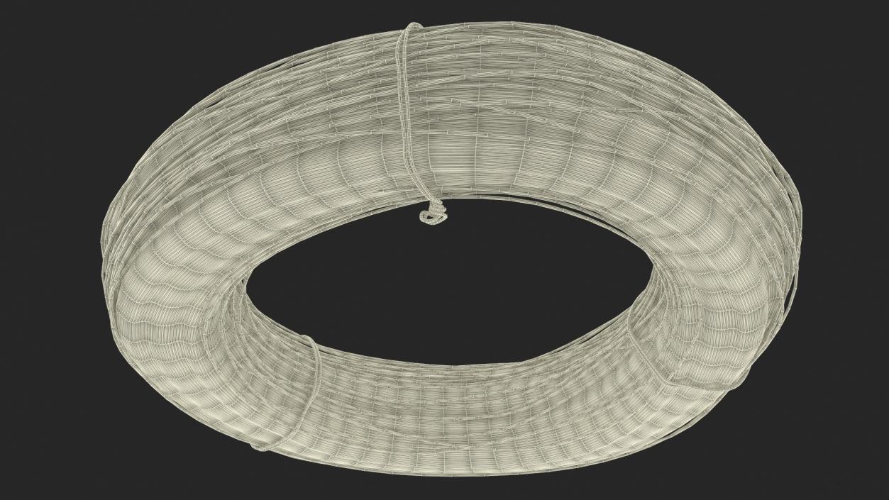 Aluminium Wire Coil 3D model