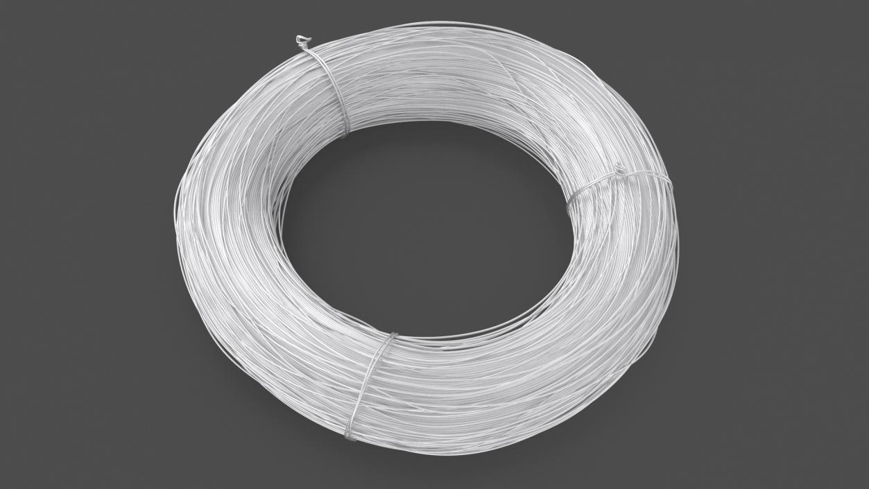 Aluminium Wire Coil 3D model