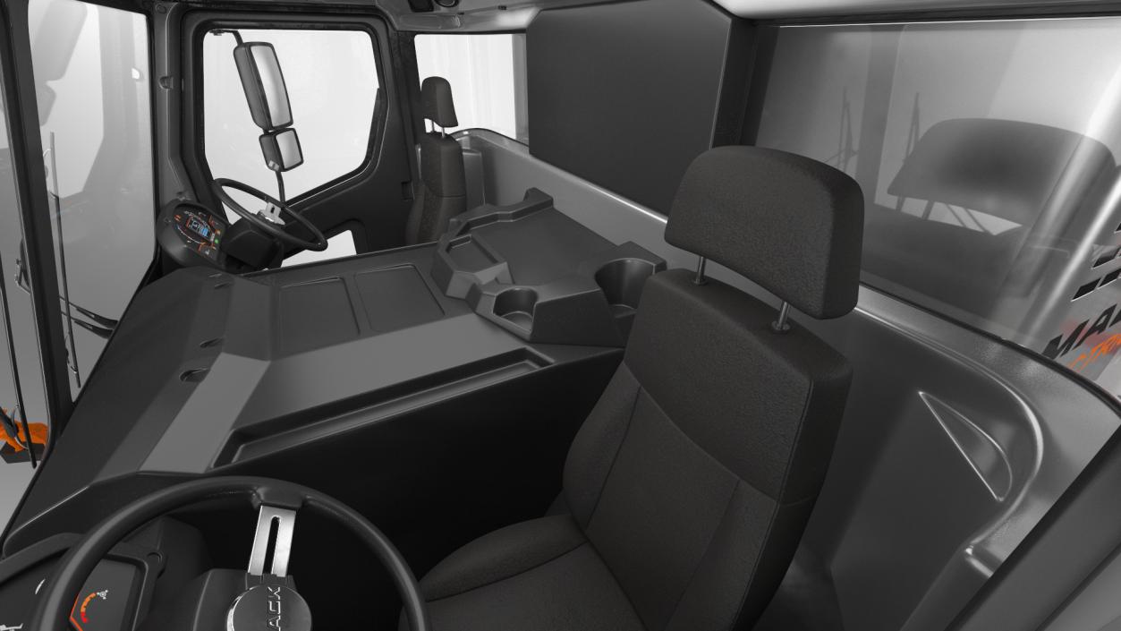 3D model LR Electric Mack White Simple Interior Rigged