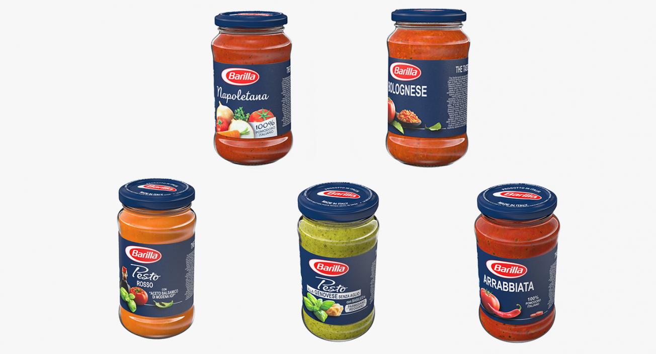 3D Sauces Set Collection