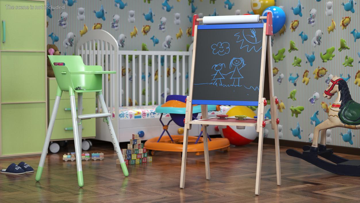 3D Kids Easel with Paper Roll