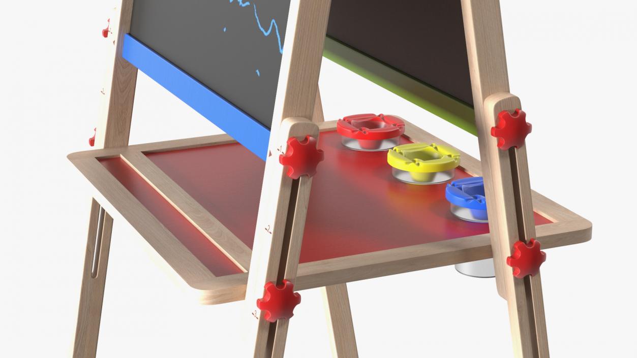 3D Kids Easel with Paper Roll