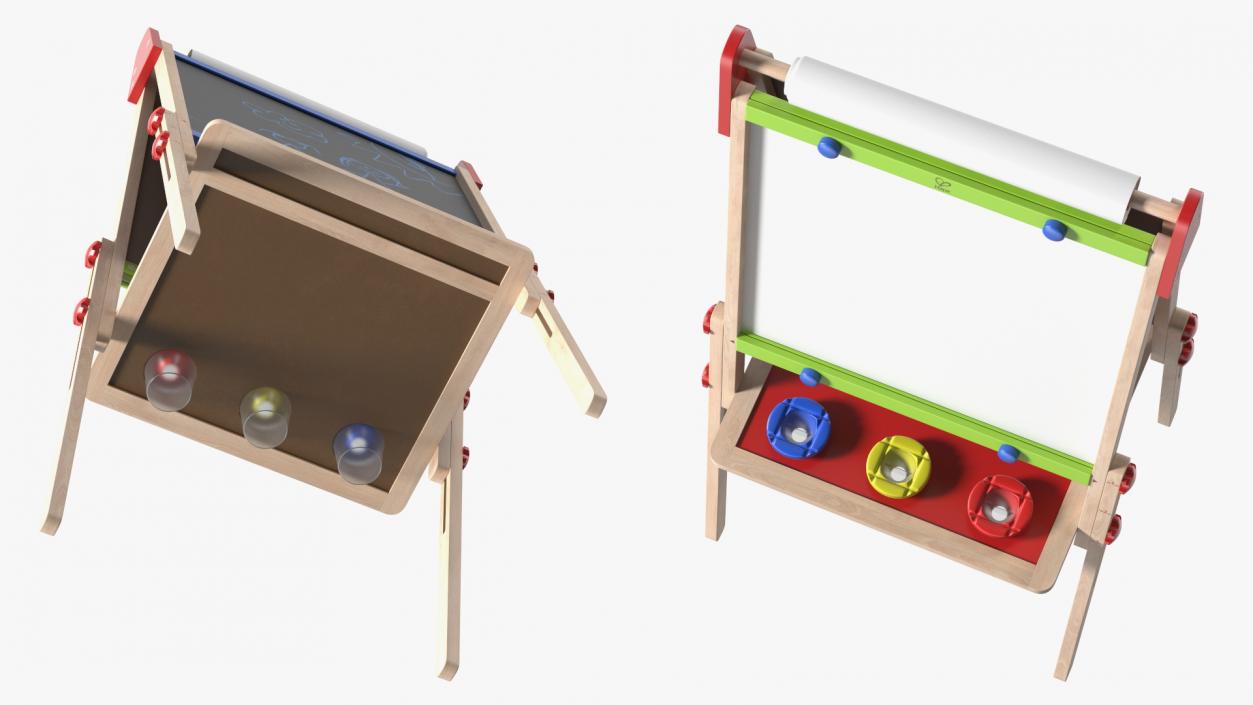 3D Kids Easel with Paper Roll