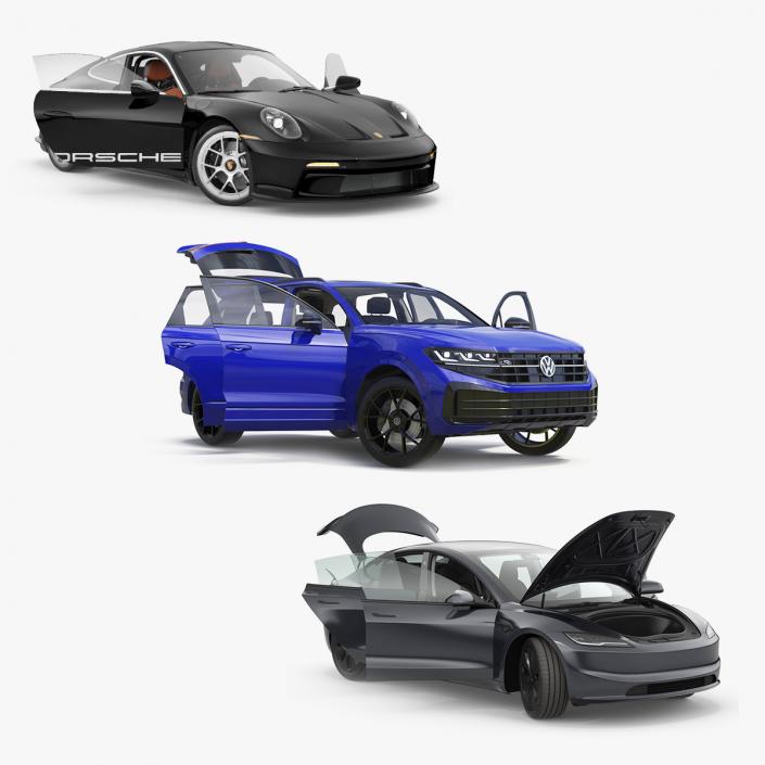 Rigged Automobiles 2024 Collection 3D model